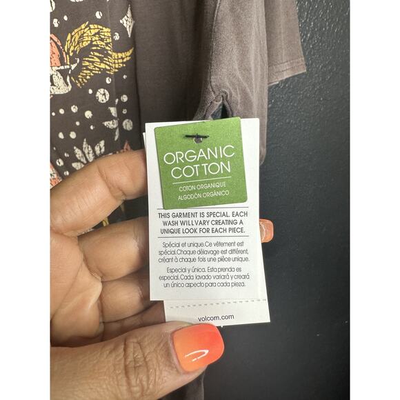 Volcom Stones Throw Short Sleeve Tee T-Shirt, Slate Grey Women's Size M/L NWT - Picture 7 of 7